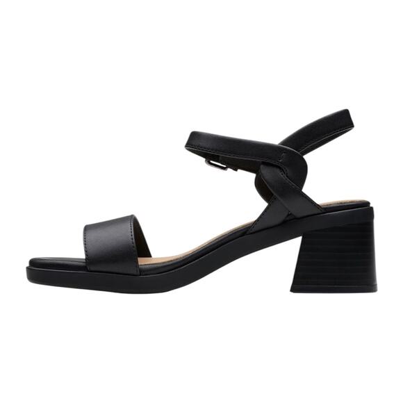 Clarks Women's Jaylan Ray Buckles Leather Sandals Black Size 8 1/2 W - Picture 3 of 6